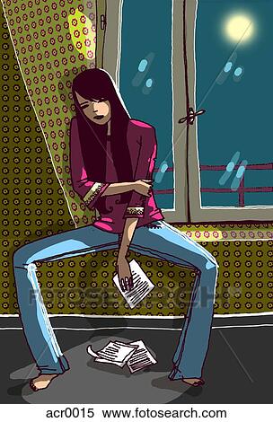 lonely teenager View Large Illustration Stock Illustration - lonely teenager. Fotosearch