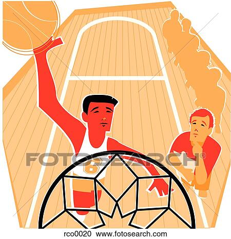 Clipart - college basketball. Fotosearch