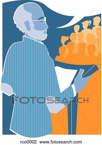 professor giving a lecture View Large Illustration Drawing - professor giving a lecture. Fotosearch