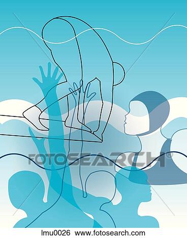 Stock Illustration - swimmer. Fotosearch