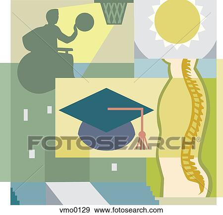 achievement in spite of a disability View Large Illustration Stock Illustration - achievement in spite of a disability. Fotosearch