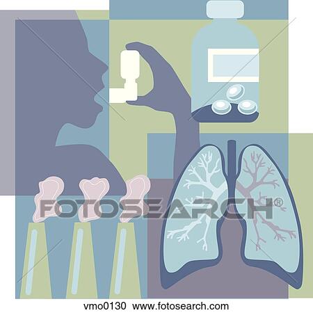 Clipart - asthma. Fotosearch