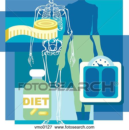 diets and eating disorders View Large Illustration Stock Illustration - diets and eating disorders. Fotosearch
