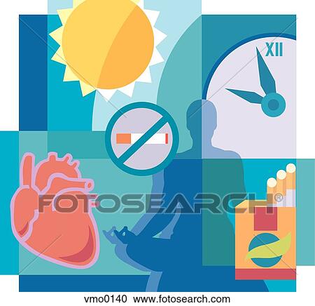 Clipart - giving up cigarettes. Fotosearch