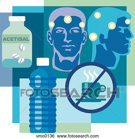 headaches View Large Illustration Stock Illustration - headaches. Fotosearch