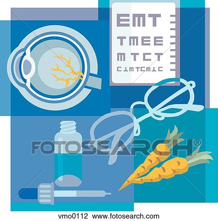 Drawing - optometry. Fotosearch