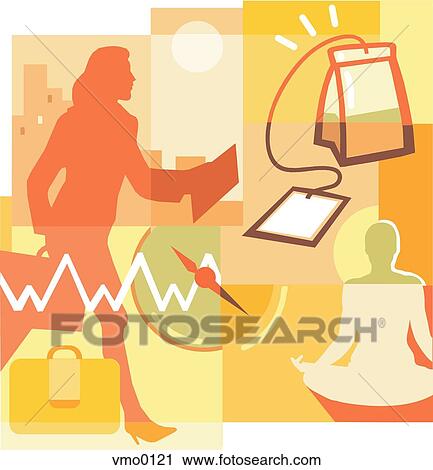 reducing stress View Large Illustration Clip Art - reducing stress. Fotosearch