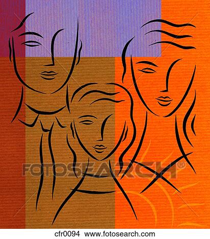 Family and Sunshine View Large Illustration Stock Illustration - Family and Sunshine. Fotosearch