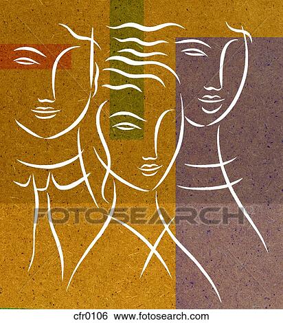 Stock Illustration - Three Co-workers. Fotosearch