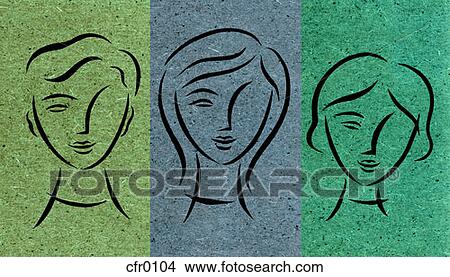 Stock Illustration - Three Kids. Fotosearch