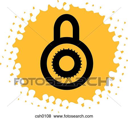 lock View Large Illustration Stock Illustration - lock. Fotosearch