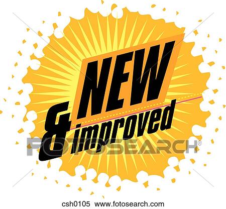 new and improved sign View Large Illustration Stock Illustration - new and improved sign. Fotosearch