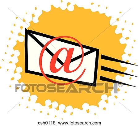 sending email View Large Illustration Stock Illustration - sending email. Fotosearch