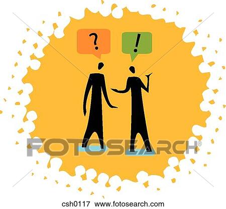two people having a conversation View Large Illustration Stock Illustration - two people having a conversation. Fotosearch