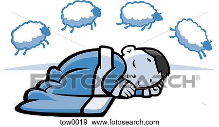 Stock Illustration - baby boy sleeping. Fotosearch