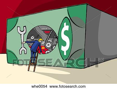 dollar bill vault View Large Illustration Stock Illustration - dollar bill vault. Fotosearch