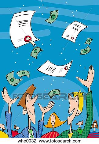 Drawing - free money. Fotosearch