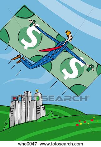 money hanglider View Large Illustration Stock Illustration - money hanglider. Fotosearch