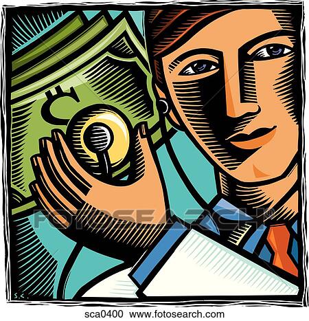Clipart - Doctor checking the pulse of money. Fotosearch
