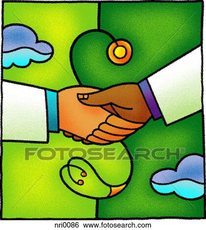 Stock Illustration - Doctors shaking hands over dollar sign. Fotosearch