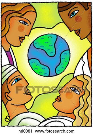 International doctors View Large Illustration Clip Art - International doctors. Fotosearch