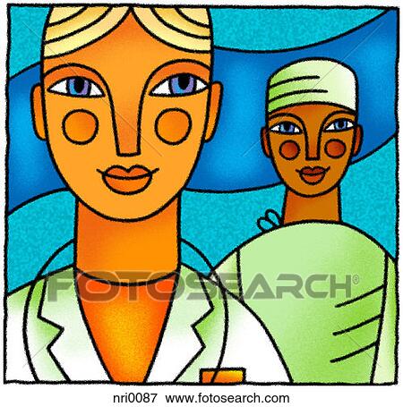 Stock Illustration - Physicians. Fotosearch