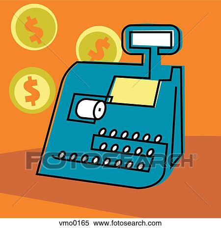 Stock Illustration - Cash register. Fotosearch