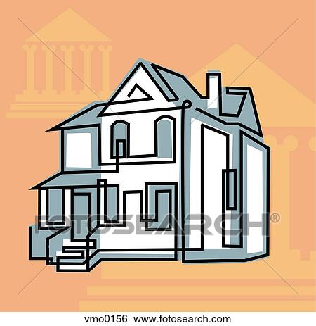 Mansion View Large Illustration Stock Illustration - Mansion. Fotosearch