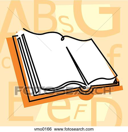 Open book View Large Illustration Stock Illustration - Open book. Fotosearch