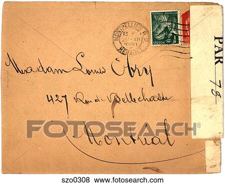 Letter from Montpellier View Large Illustration Stock Illustration - Letter from Montpellier. Fotosearch