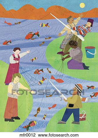 the world's oceans View Large Illustration Drawing - the world's oceans. Fotosearch