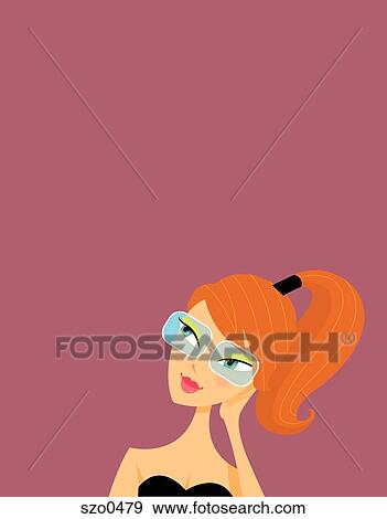 woman on rose background View Large Illustration Stock Illustration - woman on rose background. Fotosearch