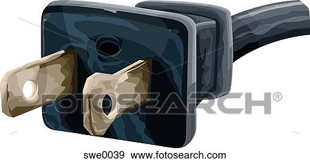 2 prong plug View Large Illustration Stock Illustration - 2 prong plug. Fotosearch