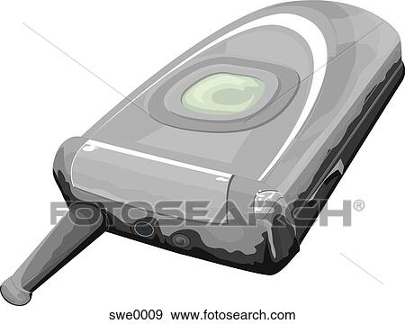 Stock Illustration - cell phone. Fotosearch