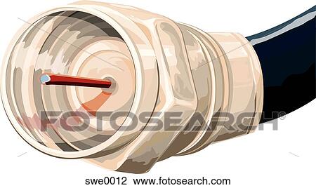 coaxial cable View Large Illustration Drawing - coaxial cable. Fotosearch
