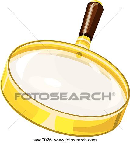 magnifying glass View Large Illustration Stock Illustration - magnifying glass. Fotosearch