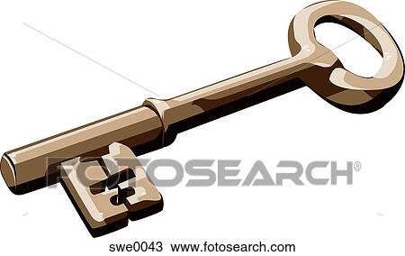 skeleton key View Large Illustration Drawing - skeleton key. Fotosearch