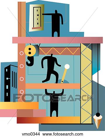 building a company View Large Illustration Stock Illustration - building a company. Fotosearch