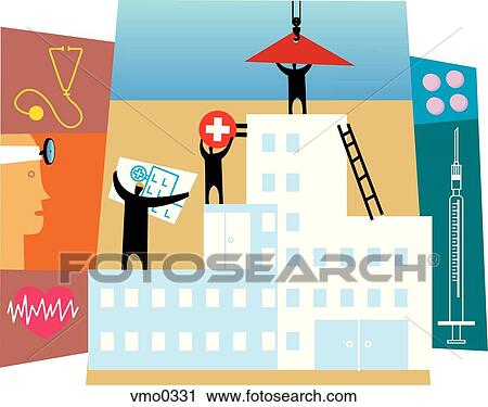 building a hospital View Large Illustration Clip Art - building a hospital. Fotosearch
