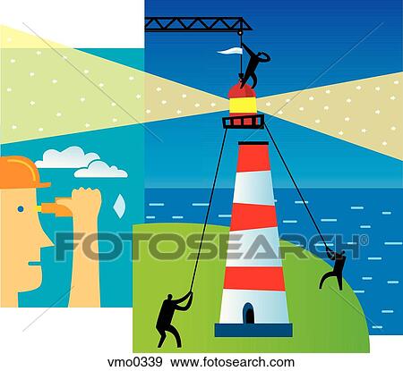 building a lighthouse View Large Illustration Stock Illustration - building a lighthouse. Fotosearch