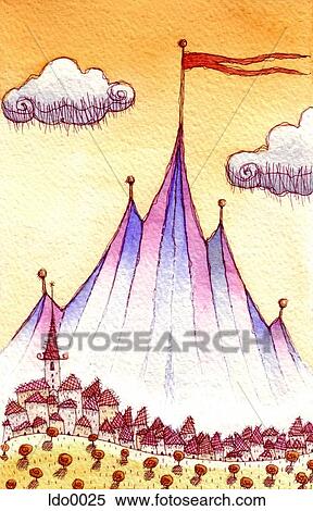 circus tent View Large Illustration Stock Illustration - circus tent. Fotosearch
