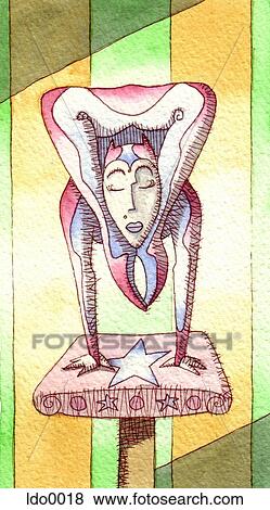 Stock Illustration - contortionist. Fotosearch
