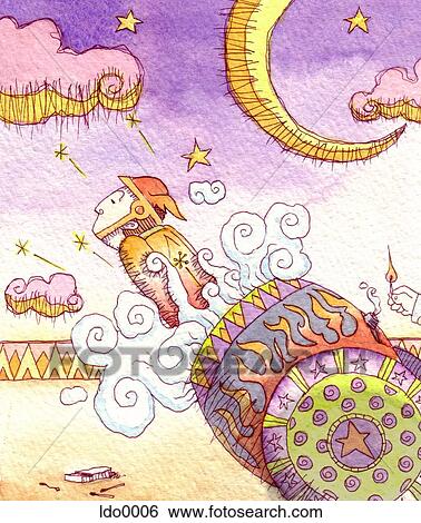 man being shot out of a cannon View Large Illustration Stock Illustration - man being shot out of a cannon. Fotosearch