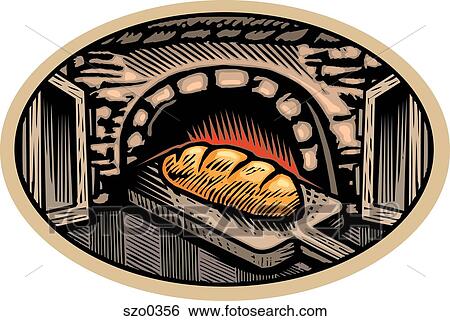 oven baked bread View Large Illustration Stock Illustration - oven baked bread. Fotosearch