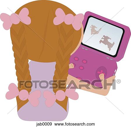 Stock Illustration - portable video game. Fotosearch