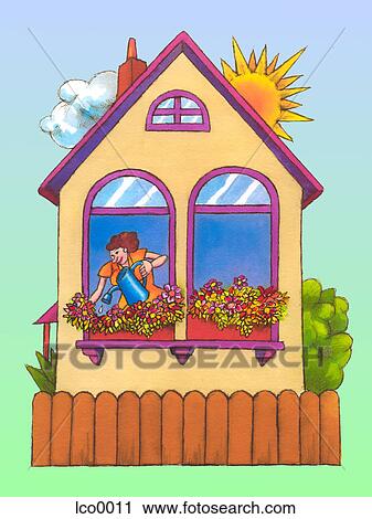 illustration, home, cartoons, grpahics View Large Illustration Clip Art - illustration, home, cartoons, grpahics. Fotosearch