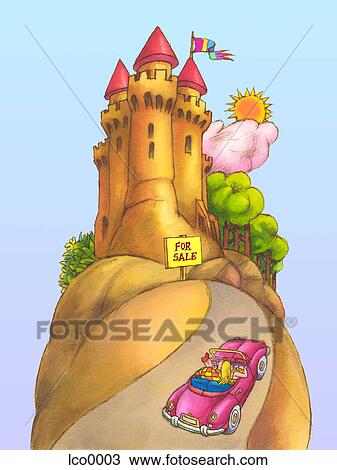 Drawing - illustration, home, cartoons, grpahics. Fotosearch