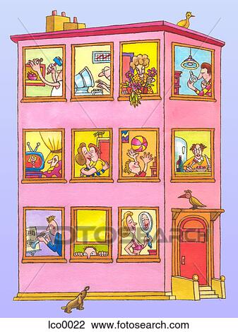 illustration, home, cartoons, grpahics View Large Illustration Drawing - illustration, home, cartoons, grpahics. Fotosearch