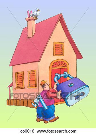 illustration, home, cartoons, grpahics View Large Illustration Stock Illustration - illustration, home, cartoons, grpahics. Fotosearch