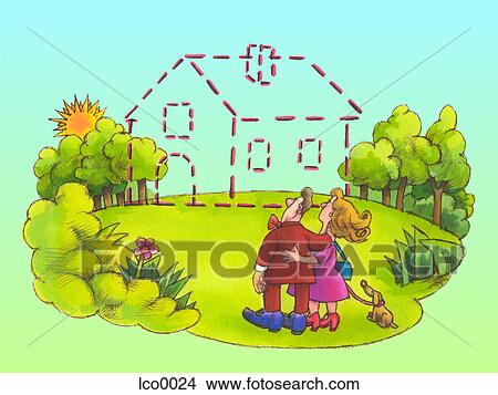 illustration, home, cartoons, grpahics View Large Illustration Stock Illustration - illustration, home, cartoons, grpahics. Fotosearch